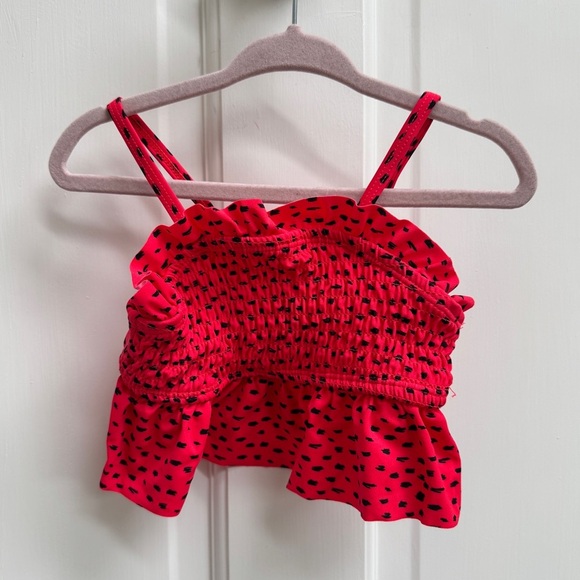 okie dokie Other - NWOT Okie Dokie 2T Red & Black Girls Watermelon Seed Bikini Bathingsuit Top